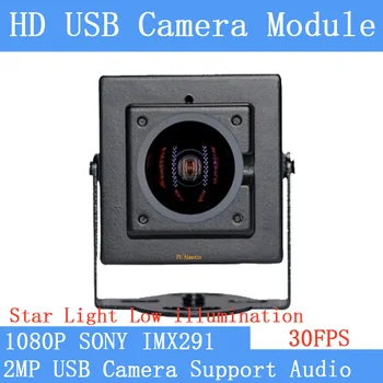 Industrija Plug Igrati Star Svetlobe, Nizka osvetljenost 2MP 1920*1080P SONY IMX291 Webcam Linux UVC MJPEG 30FPS USB Fotoaparat z ohišjem