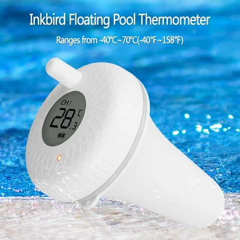 Inkbird IBS-P01R Brezžični Bazen Termometer Swim SPA Ribnik Kad Akvarij Vodoodporni Digitalni Plavajoče Temperatura Oddajnik Meter