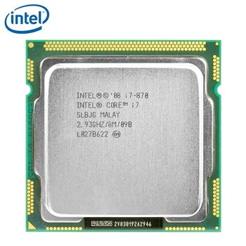 Intel Core i7-870 Quad-Core 95W i7 870 Procesor 8M Cache 2.93 GHz LGA 1156 CPU Desktop preizkušen dela