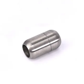 Iz nerjavečega Jekla Magnetnimi Zapirali Luknjo 8 mm za Usnjeno Zapestnico Opremo Letnik Magnet Sponke za Moške Nakit, Izdelava