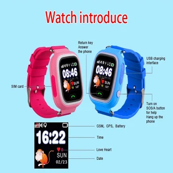 Izdelkov 2021 Gps Otroci Tracker Kidizoom Pametno Gledati Wifi Watch Telefon Q90 GPS