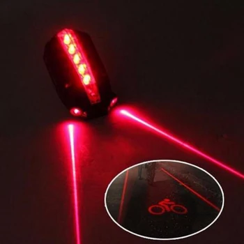 Izposoja Svetlobe USB Polnilna LED Luč Kolesarjenje Športne Izdelke Laser Cesti Projekcija Varnost opozorilna Lučka za Kolo Accessorie