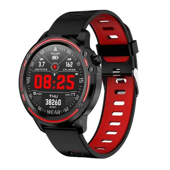 L8 Pametno Gledati Moške Krvni Tlak, Srčni utrip, Fitnes Tracker EKG+PPG Bluetooth Glasbe za Nadzor Šport Smartwatch