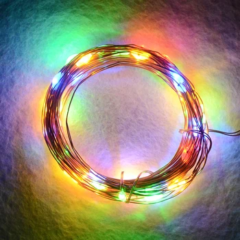 LED Božični Praznik Luči, 5M 10M 5V USB, 8 Načinov Guirlande Lumineuse Luces Navidad Stranka, Okrasna Vila Niz Razsvetljavo