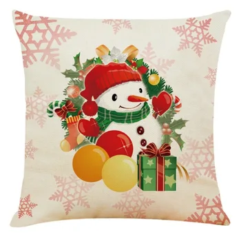 Lepe Risanke Perilo Božič Santa Claus Elk Vrgel Blazino Primeru Zajema 45x45cm Vesel Božič Dekorativni Pillowcases Dekoracijo.