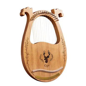 Liro Harfo 16-String Harfo Lesene Resonanco Polje in Močne Jeklene Strune z 3pcs Jemlje Iskanje Ključa Dobre Glasbe Darilo