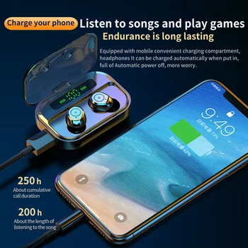 M7s TWS Bluetooth Slušalke Brezžične Šport Čepkov HD Stereo Zmanjšanje Hrupa Glasbe, Gaming Slušalke Za Xiaomi Huawei Iphone