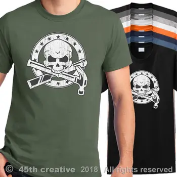 Mizar Crossbones T Shirt Tesarji Lobanje Majica Lesnoobdelovalnih Tesarstvo Majica 2019 Nov Modni Kratek Rokav T Shirt