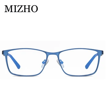 MIZHO Kovinski Okvir Anti-Modra Očala Moških Poslovnih Retro Blokiranje Glare Računalniške Očala, Optično Okvirji Filtriranje Zaščito