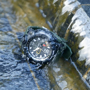 Moške Vojaške Vojske Mens Watch Reloj Led Digitalni Športno ročno uro Moško Darilo Analogni Samodejno Ure Moški G slog Šok Ure