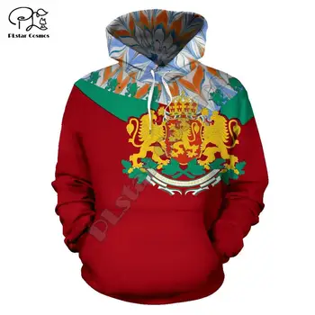 Moški Bolgarija zastavo 3d tiskanja hoodie dolg rokav Jopice jakna ženske unisex puloverju trenirko s kapuco, ki so hoody jeseni outwear