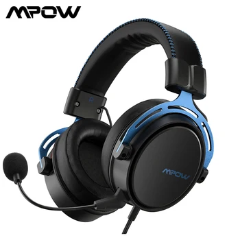 Mpow Zraka SE Gaming Slušalke 3.5 mm Slušalke Surround Zvok Gaming Slušalke S Hrupom Preklic Mic za PS4 RAČUNALNIK Preklopite Igralec