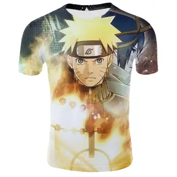 Naruto 3D T-shirt Moški Ženske Kratek Rokav Tiskanja Naruto kostum cosplay T srajce Poletje Tee majica Fantje/Dekleta Moda Vrhovi XXS-4XL