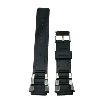 Nerjavno Steeel Silikonske Gume Watch Trak 25 mm * 20 mm Watchband iz Nerjavečega Pin Sponke Traku za Zapestje Pas, Zapestnica