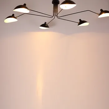 Nordijska Industrijske Stropne Svetilke Doma Deco Preprost LED Retro Serge Mouille Stropne Luči, ki Živijo Spalnica Svetilka Lustre Razsvetljavo
