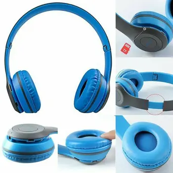 Nove Brezžične Slušalke Bluetooth Zložljive Slušalke Stereo Slušalke Gaming Slušalke z Mikrofonom za Računalnikom, Mobilnim Telefonom, Mp3