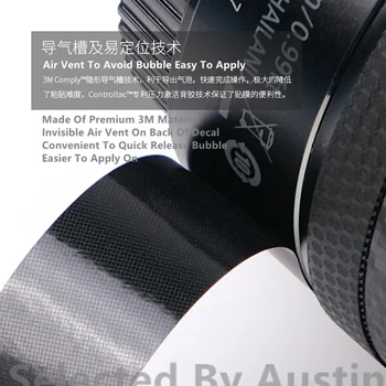 Objektiv Stražar Nalepko Kožo Zaviti Pokrov Zaščita Za Kožo Sony FE 50 f1.4 Anti-scratch