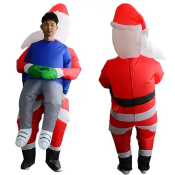 Odraslih Napihljivi Halloween Božični Kostum Za Santa Claus Objem Ljudi Kostum Blowup Cosplay Stranka Kostum Smešno Kažejo, Rekviziti