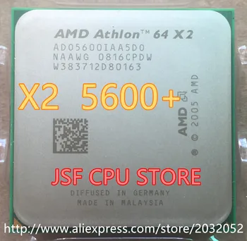 Original AMD Athlon 64 X2 5600+ CPU Procesor (2.8 Ghz/ 1M /1000GHz) Socket am2 940 koda pin (delovni Brezplačna Dostava)