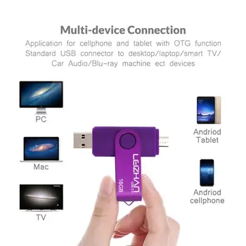 OTG Micro USB 2.0 Flash Disk 128GB 32GB 64GB 8GB 16GB 4GB Za Računalnik Tablični Pametni Telefon Memory Stick Pen Drive