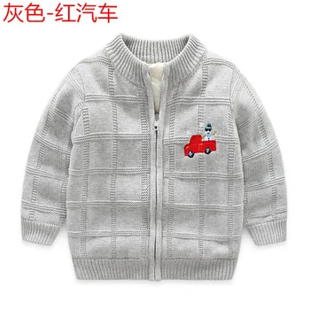 Otroški pulover in runo zgosti jeseni, pozimi slog fant je pulover jopico jakna