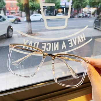 Oversize Zakovice Kvadratnih Jasno Očal Okvir Za Ženske Do Leta 2020 Moda Jasen Okvir Velika Očala Ženski Elegantni Blagovne Znamke Odtenki Oculos