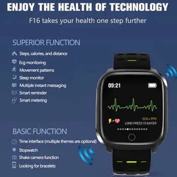 Pametna Zapestnica EKG+PPG Zaslon Smart Gledam Šport Fitnes Tracker Srčni utrip, Krvni Tlak Manšeta Nepremočljiva Vremenska Napoved