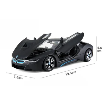 RASTA 1:24 BMW i8 črni avto zlitine avto model simulacije avto dekoracijo zbirka darilo igrača tlačno litje model boy toy