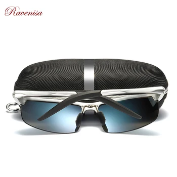 Ravenisa Vožnjo sončna Očala Polaroid aluminijast Okvir Športna sončna Očala Moških Polarizirana Voznik Retro UV400 Anti-glare Očala