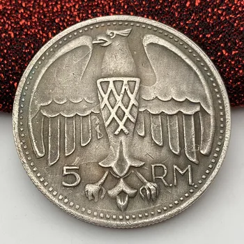 Ronin Starinsko Baker Staro Srebrno Obrti Spominski Kovanec Zbiranje Kovancev Lobanje Medenina Kovanec Flying Eagle Medalal