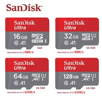 SanDisk Micro SD 128GB A1 Memory Card 16gb 32gb 64GB 256GB EXTREME PRO U3 A2 4K cartao de memoria TF flash pomnilniške Kartice microsd,