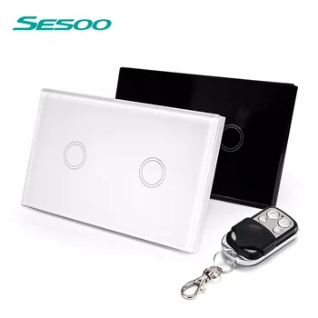 SESOO NAS je Standardni Daljinski upravljalnik Stikalo ,2 Banda 1 Način ,RF433 Smart Stensko Stikalo, Brezžična Stikala za Luč za Izboljšanje Doma