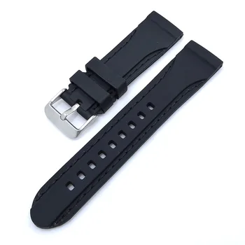 Silikonski Watchstrap Gume Nepremočljiva Šport Watchband 20 mm 22 mm 24 mm Visoke Kakovosti Zamenjava Watch Dodatki