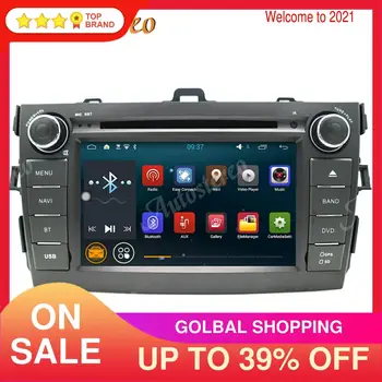 Sistema Android Avto GPS Navigacijo, Predvajalnik DVD-Jev za Toyota Corolla 2007-2013 Multimedijski Predvajalnik, Radio magnetofon Vodja Enote