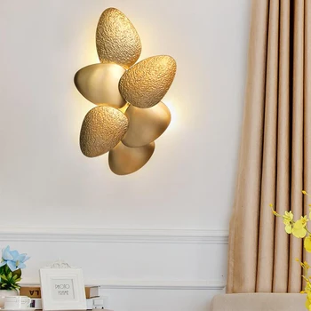 Sodobni LED stropna svetilka, dnevna soba luksuzni poliranega nerjavnega jekla, zlata wall wall svečnik svetilke dom dekoracija razsvetljava