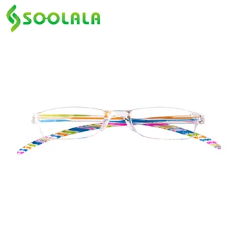 SOOLALA 3pcs/veliko Rimless Prugasta Celostni Obravnavi Očala Ženske Moški Ultralahkih Jasno Objektiv Presbyopic Povečevalna Bralna Očala