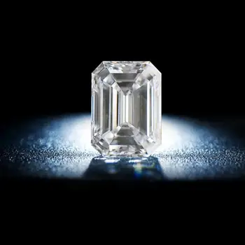 Szjinao Pravi Svoboden Gemstone Moissanite Diamond 2ct 6*8 mm D Barvo VVS1 Undefine GRA Moissanite Emerald Cut Za Diamantni Prstan