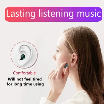 Tws Bluetooth 5.0 Slušalke Brezžične Slušalke Binaural Šport Slušalka S Polnjenjem Polje Slušalke Z Mikrofonom Za Iphone, telefon Android