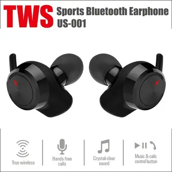 TWS Stereo Čepkov Brezžični Čepkov Bluetooth 4.2 Slušalke Z Mikrofon Brezžični Zmanjšanje Hrupa Eeadsets Stereo Slušalke