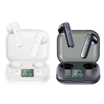 TWS Športne Slušalke Bluetooth Res Brezžično in-ear Slušalke z Mikrofonom, LED Digitalni Zaslon HIFI Stereo Vodotesne Slušalke