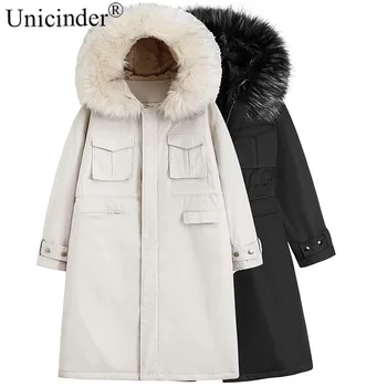 Unicinder 2020 Zimo, Dolgo Zimo Plašč Ženske Plus Velikost XL-4XL Debela Zimska Oblačila za Ženske #9963