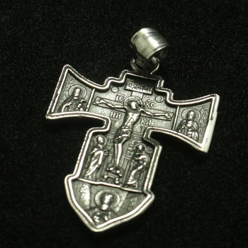 Unisex 316L iz Nerjavečega Jekla Najnovejši Jezusa Kristusa Križ Nadangel Obesek
