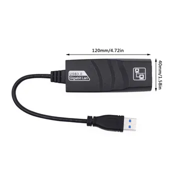 USB 3.0, da 10/100/1000 Mbps RJ45 Gigabit Ethernet LAN Omrežni Adapter Za osebne RAČUNALNIKE Mac Za Računalnik Prenosnik Accessroies