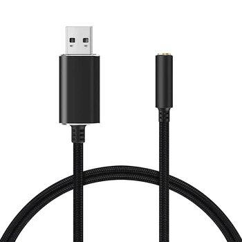 USB 3,5 mm izhod za Slušalke in Mikrofon o Adapter s 3,5-mm Kombinirani Stereo Aux Pretvornik za Slušalke Mac PC PS4