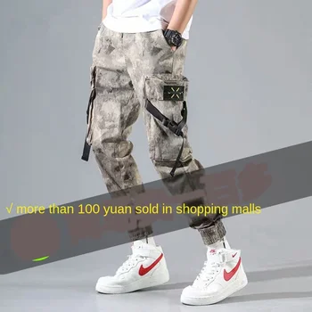 Vojaško maskirno jogging hlače, moška moda, oblačila, casual prikrivanje taktične vojaške hlače za moške cargo hlače kombinezon