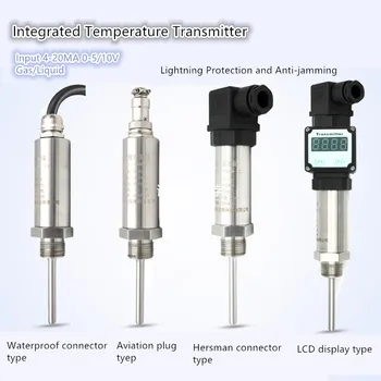 Vtični Integrirano Temperatura Oddajnik Modul 4-20mA termo Upornosti PT100 Senzor