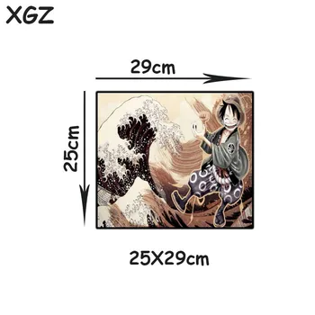 XGZ Velike Igre Mouse Pad Black Zaklepanje Rob Anime Enem Kosu Luffy Urad Računalnik Meri Tabela Desk Mat Xxl Gume Non-slip Železnica