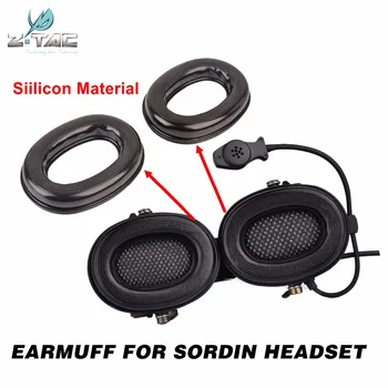Z Taktični Softair Peltor Sordin Slušalke Silikonski Earmuff Obroči Zamenjava Airsoft Oprema Vojaške Slušalke Deli Z009