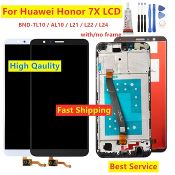 Za HUAWEI Honor 7X BND-TL10/AL10/L21/L22/L24 LCD-Zaslon, Zaslon na Dotik, Računalnike, Zamenjava Za Huawei Honor 7X LCD Z Okvirjem