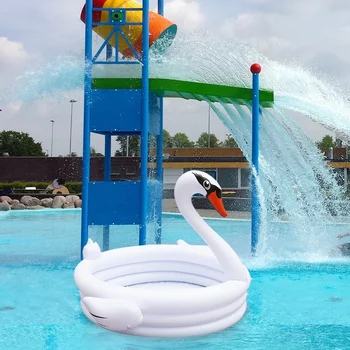 Zhenwei INS Napihljivi White Swan Oblikovan Otrok Baby Bazen Beach Party Summer Igrače Vozijo na Malčka, Igrače